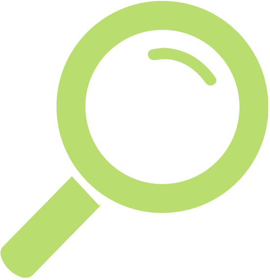 PerformOEE™ detects the root causes that have the greatest impact on your business performance. A green magnifying glass representing OEE visibility