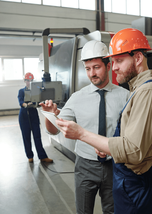 Employees Discussing Takt Time